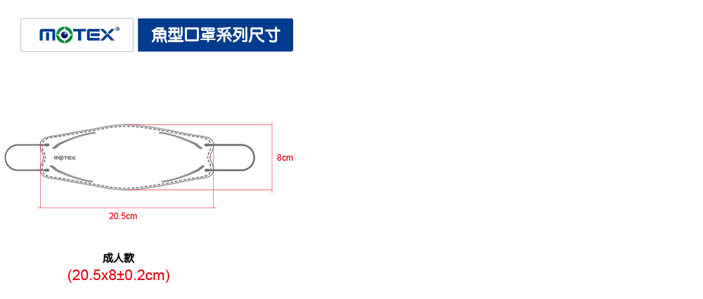 MOTEX魚型4D韓版口罩